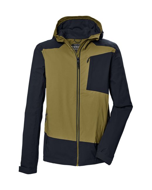 Killtec Funktionsjacke KOS 85 MN JCKT Wasserdichte, atmungsaktive jacke im Colourblock-Design in Green für Herren