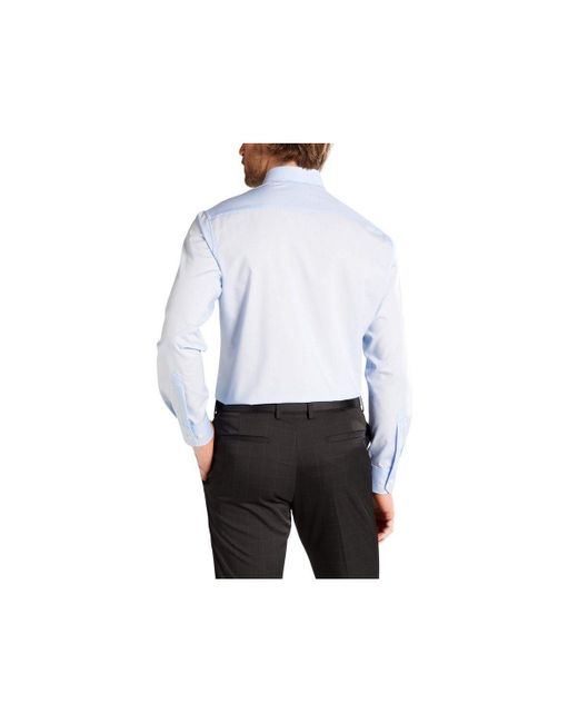 Eterna Langarmhemd hell-blau (1-tlg) in White für Herren