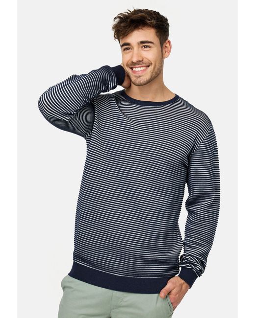 INDICODE Strickpullover INManfred in Blue für Herren