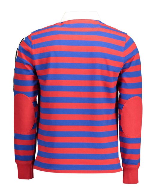 Gant Elees rotes Langarm-Poloshirt in Red für Herren