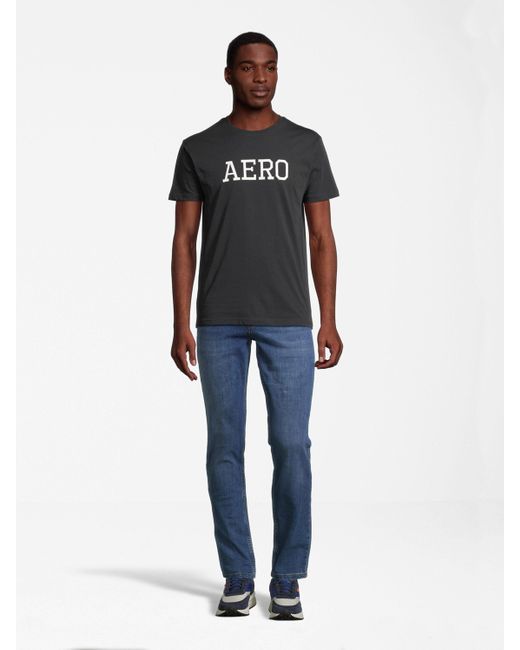 Aéropostale T-Shirt (1-tlg) in Black für Herren