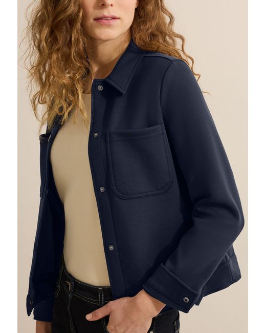 Cecil Blue Sweatjacke TOS Short Sweat Jacket 15512