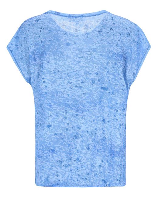 Hajo Blue T- Shirt Ajourdruck 1/2 Arm