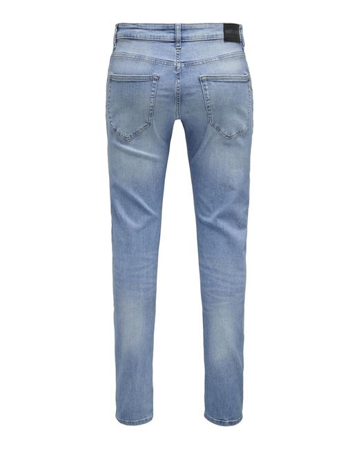 Only & Sons 5-Pocket- Jeans Loom lange Hose (1-tlg) in Blue für Herren