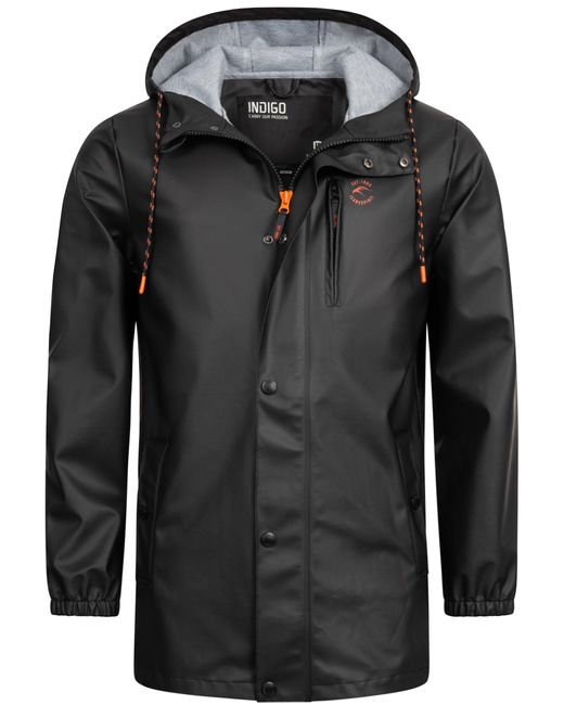 INDICODE Winterjacke Malmoe halblange, mit Kapuze in Black für Herren