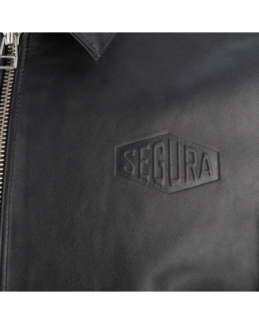 Segura Motorradjacke Bogart Motorrad Lederjacke protektoren in Gray für Herren