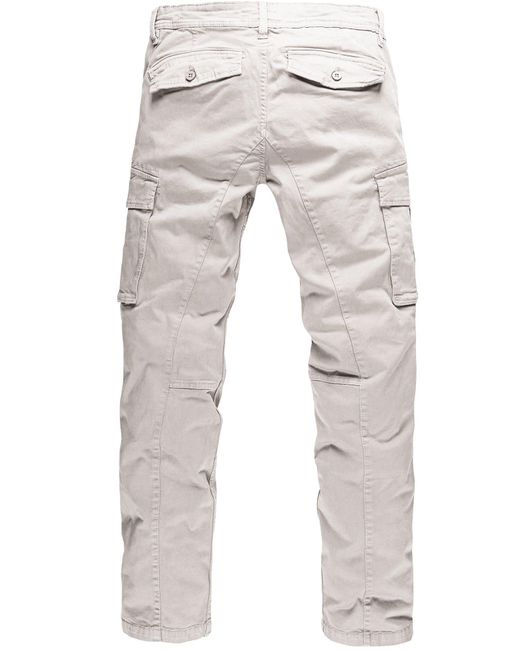 REPUBLIX Cargohose LENNY Cargo Jogger Chino Hose Jeans in Natural für Herren
