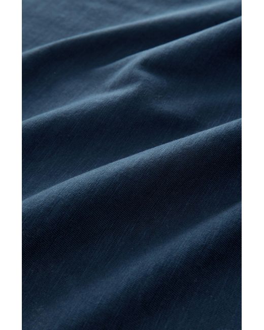 Next Kurzärmeliges Slub T-Shirt aus 100 % Baumwolle (1-tlg) in Blue für Herren