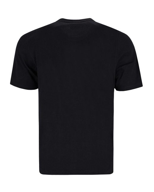 Hajo Rundhals-T-Shirt mit Prägedruck in Black für Herren