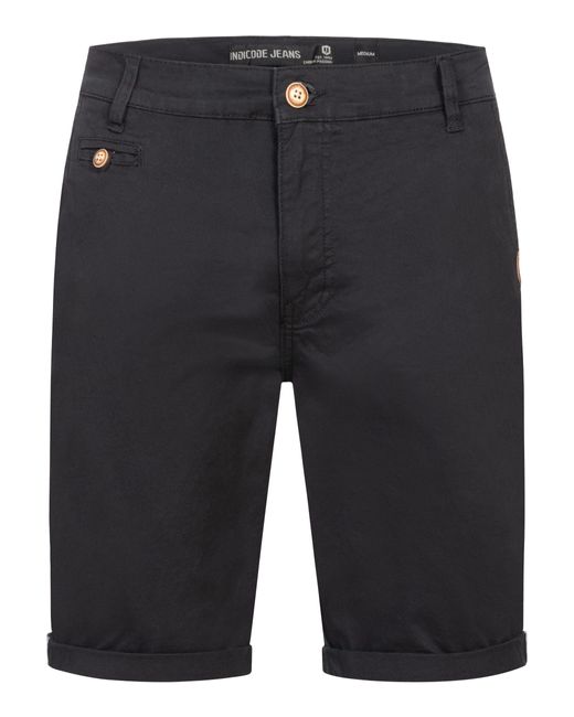 INDICODE Chinoshorts Creel in Black für Herren
