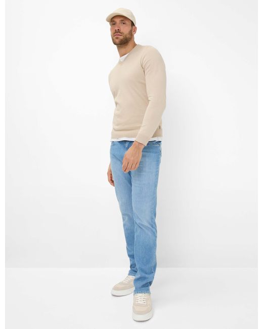 Brax Strickpullover Style VICO in Natural für Herren