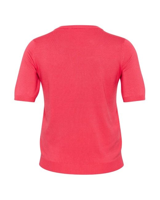 Kaffe Pink Strickpullover KClizzy Große Größen