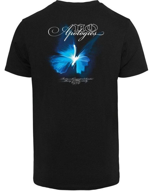 Mister Tee Mister Poloshirt No Apologies Butterfly Tee in Black für Herren