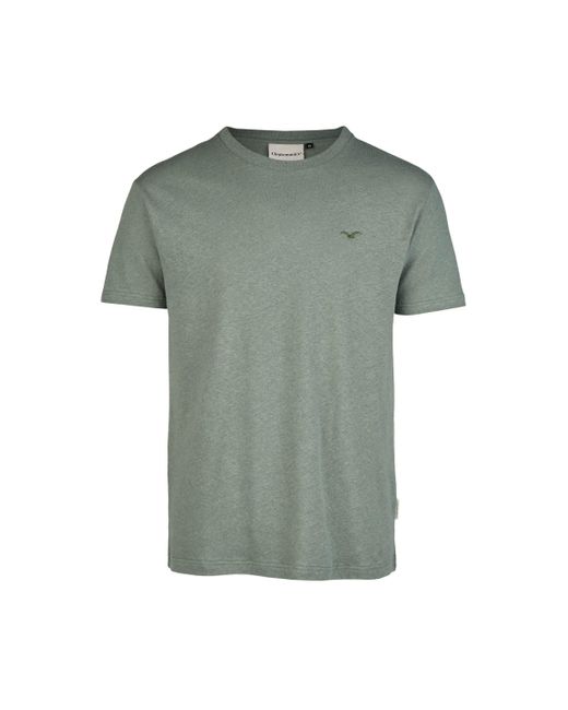 CLEPTOMANICX T-Shirt Ligull Summer mit toller Stickerei auf der Brust in Green für Herren