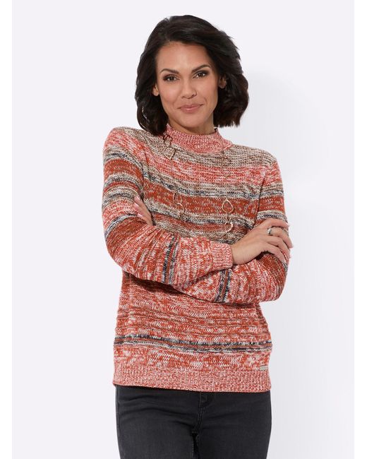 WITT Red Strickpullover Langarm-Pullover