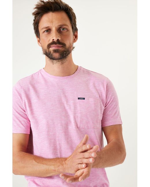 Garcia Kurzarmshirt men`s T-shirt ss in Pink für Herren