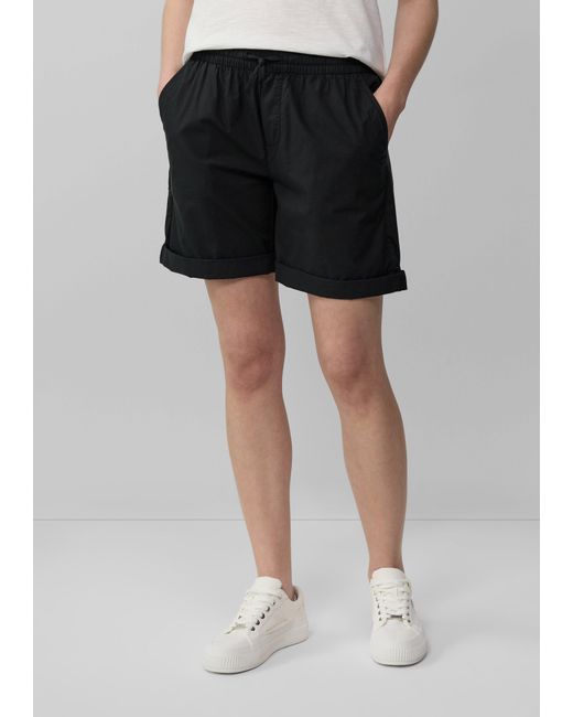 S.oliver Black Leichte Shorts aus Baumwollmix im Relaxed Fit