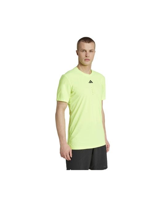 Adidas Originals Tennisshirt PRO FREE LIFT Slim Fit in Green für Herren