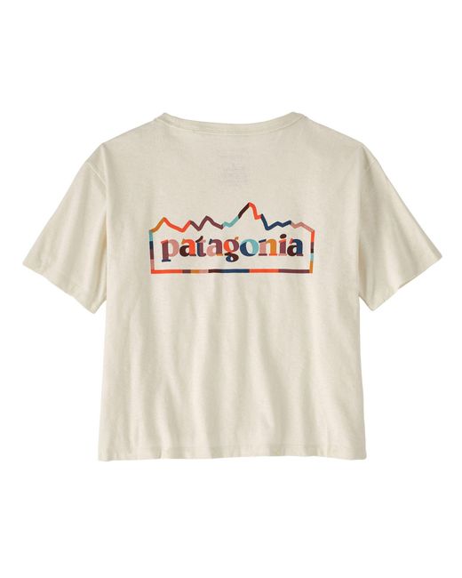 Patagonia White T-Shirt Unity Fitz Easy Cut Responsibili-Tee