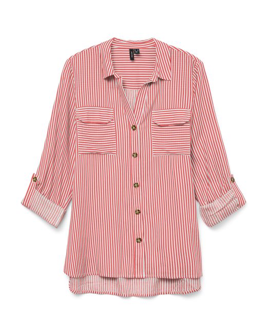 Vero Moda Pink Hemdbluse VMBUMPY L/S SHIRT NEW WVN GA NOOS