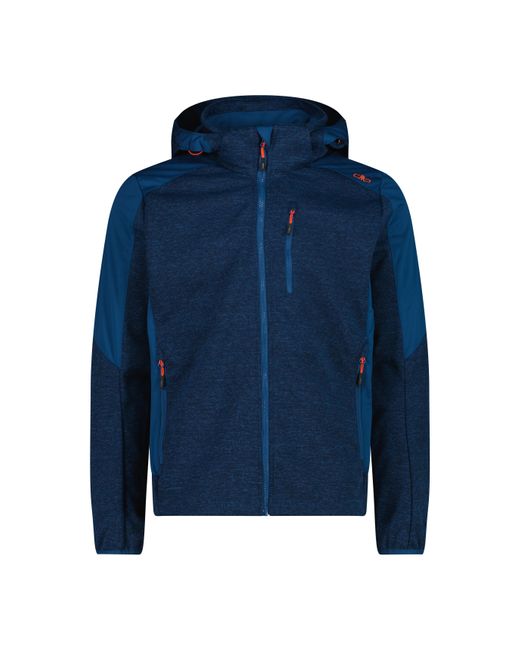 CMP Softshelljacke Softshell Jacke ZIP HOOD 35A5697 in Blue für Herren