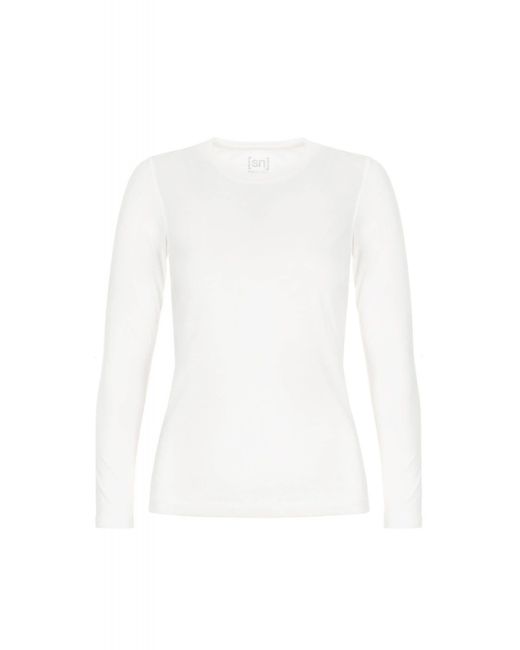 Super.natural White . Langarmshirt W Base Long-sleeve 140