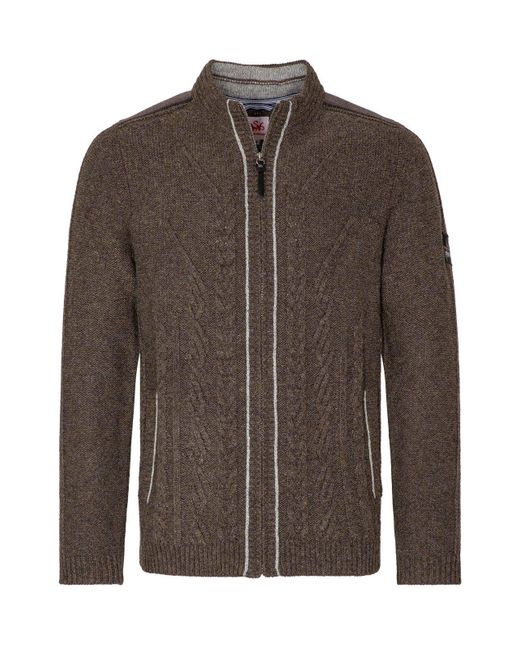 Spieth & Wensky Trachtenstrickjacke WADIM in Brown für Herren