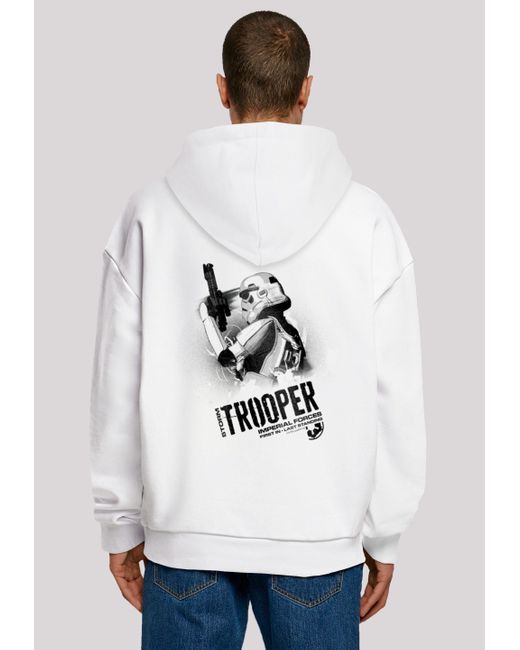 F4NT4STIC Kapuzenpullover Star Wars Stormtrooper Imperial Forces Print in White für Herren