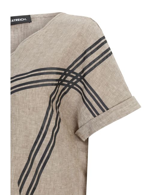 Doris Streich Gray Kurzarmbluse
