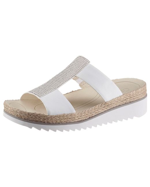 Gabor Slippers Met Strassteentjes Gegarneerd | Lyst NL