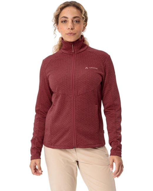 Vaude Red Fleecejacke Wo Skomer Hiking SC Jacket BRICK