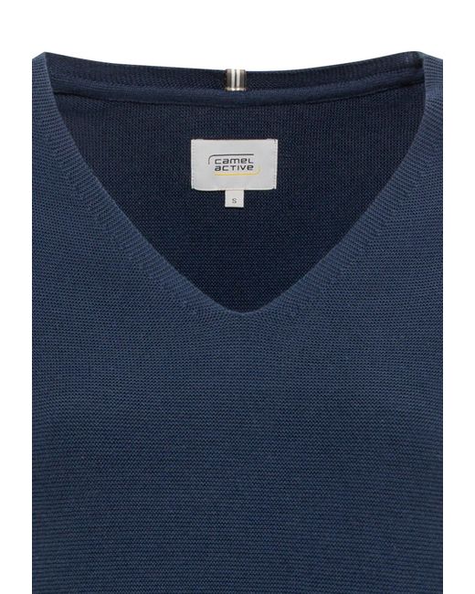 Camel Active Blue Strickpullover