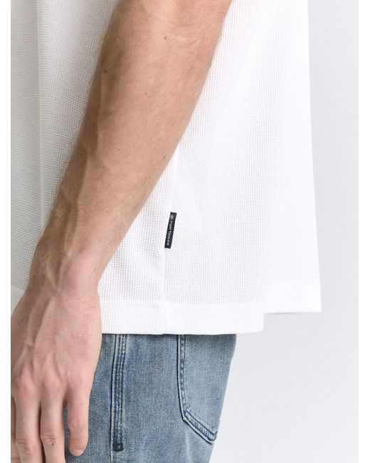 Tom Tailor Basic T-Shirt mit Struktur in White für Herren