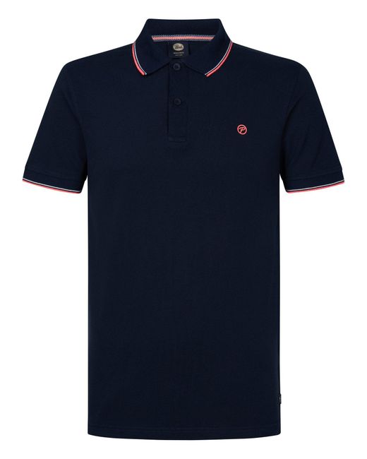 Petrol Industries Poloshirt Wave in Blue für Herren