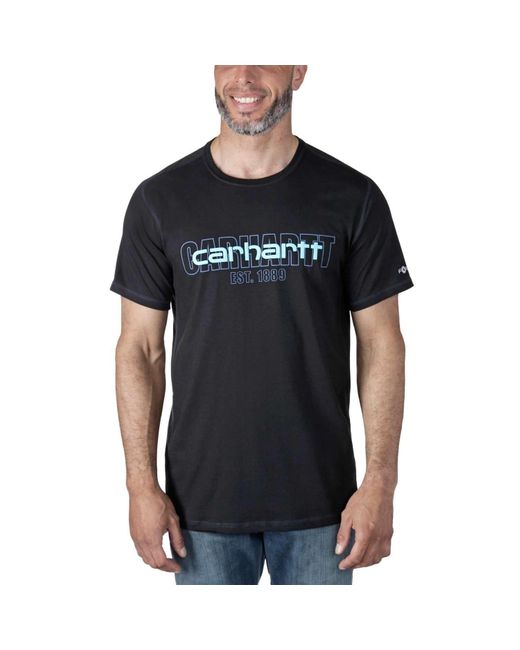 Carhartt T-Shirt Force Logo Graphic in Black für Herren