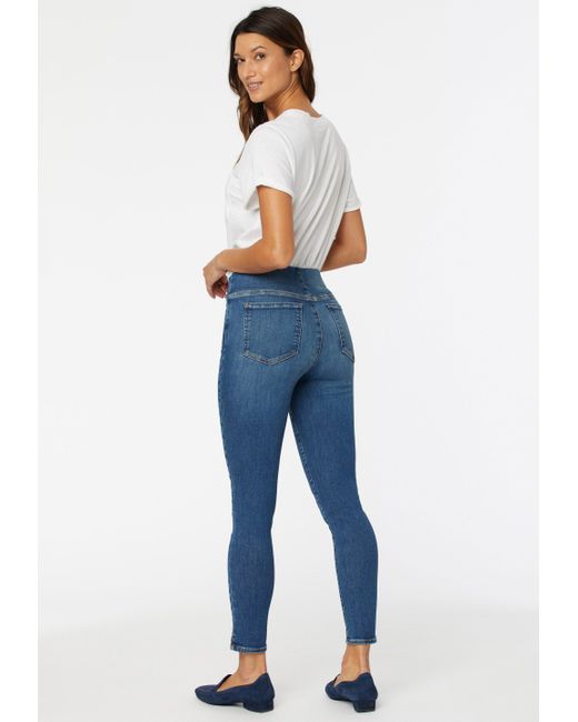 NYDJ Blue Jeans Spanspring Pull-On Skinny Ankle schlank machend