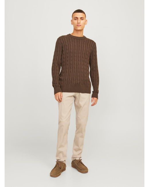Jack & Jones & Chinohose Stoffhose Chino-Hose JpstMarco 2Pk Slim-Fit in Gray für Herren
