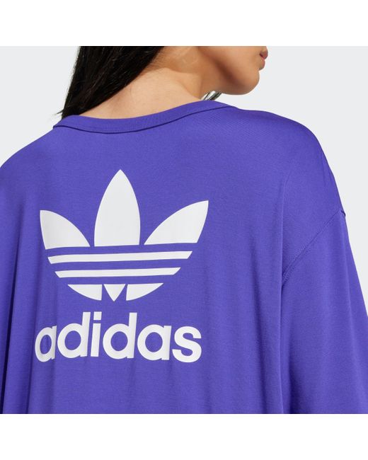 Adidas Originals Purple T-Shirt TREFOIL TEE