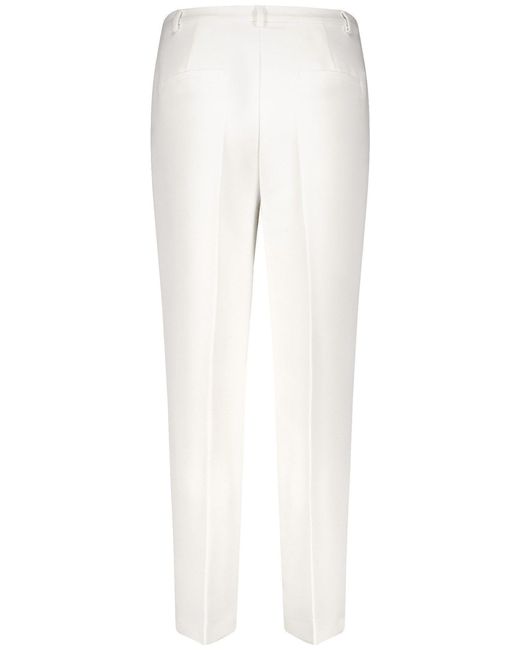 Gerry Weber White Stoffhose Elegante Hose mit Bügelfalten