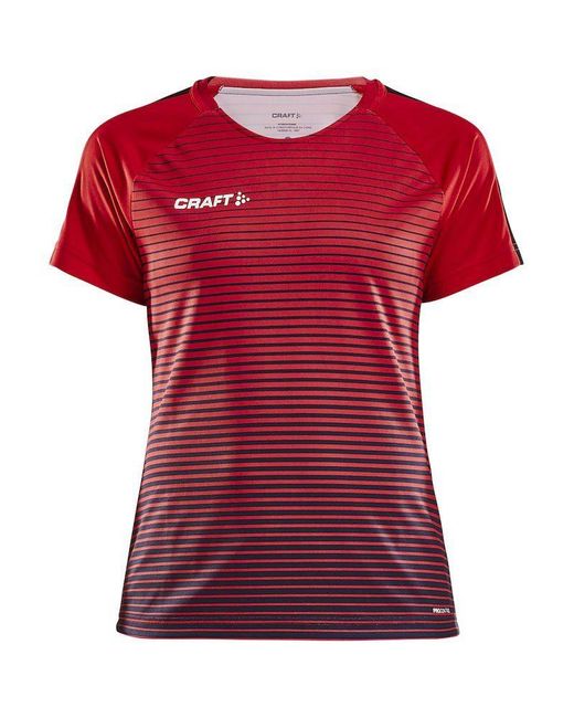 C.r.a.f.t Red T-Shirt Pro Control Stripe Jersey