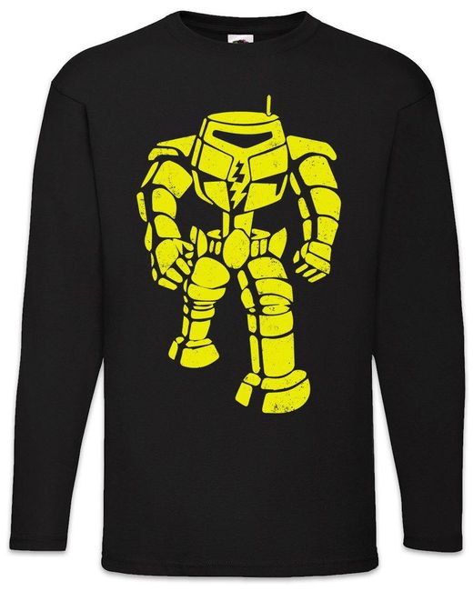 Urban Backwoods Langarmshirt The Big Robot Langarm T-Shirt Sheldon Nerd Cooper TV Manbot TBBT in Blue für Herren