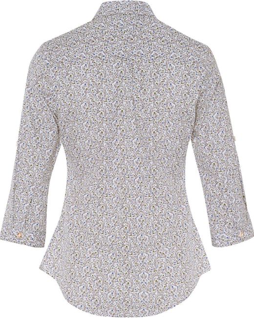 ALMSACH Gray Trachtenbluse Hemdbluse Fabia