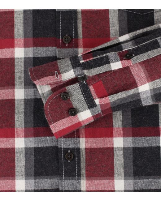 CASA MODA Langarmhemd in Red für Herren