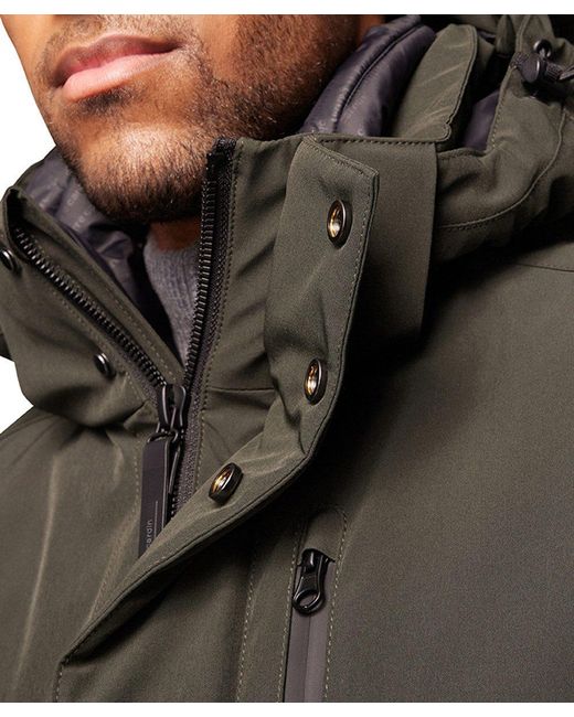 Pierre Cardin Hybridjacke Parka in Black für Herren