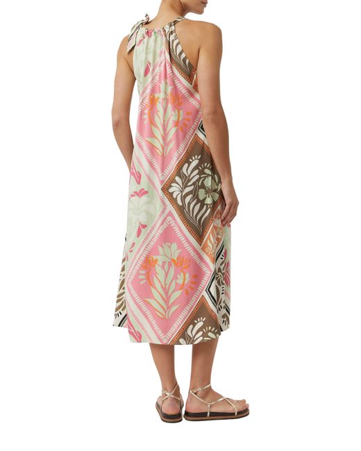 Comma, Pink Trägerkleid mit floralem Muster