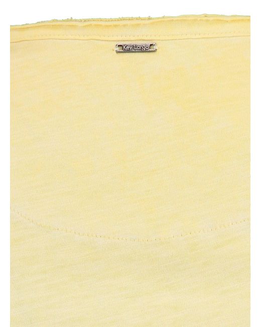 Key Largo T-Shirt MT SODA NEW v-neck in Yellow für Herren