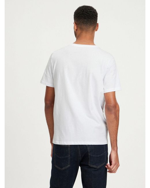 Cross Jeans ® Rundhalsshirt 15922 in White für Herren