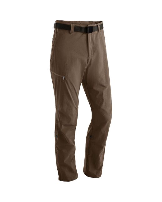 Maier Sports Funktionshose Hose roll up Nil in Brown für Herren