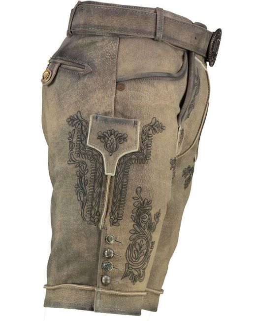 KRÜGER BUAM Trachtenlederhose in Green für Herren