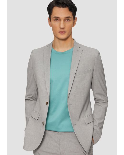 S.oliver Kurzarmshirt T-Shirt mit Crew Neck aus mercerisiertem Baumwolljersey in Green für Herren